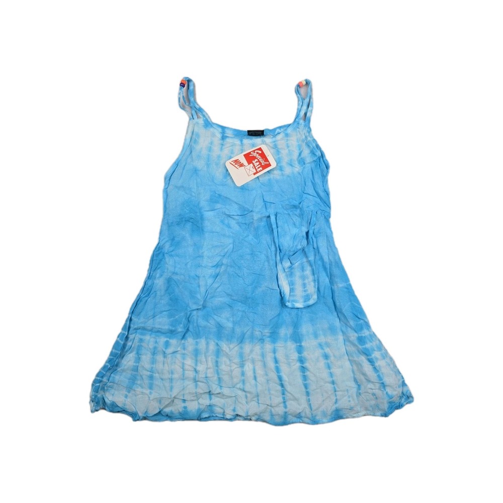 Shop Therapy Women's Size 2 Sky Blue Tie Dye Tank Top Dress New